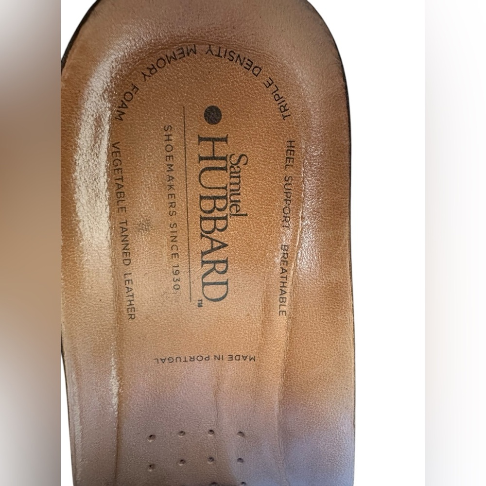 Samuel Hubbard Highlander Men US 12 Brown Pebbled Leather Oxford Dress Shoe - Picture 10 of 11